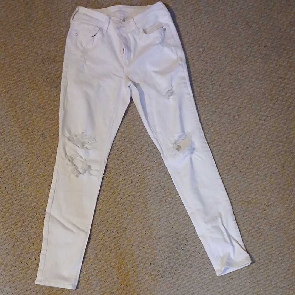 Old Navy Light Distressed Skinny Jeans